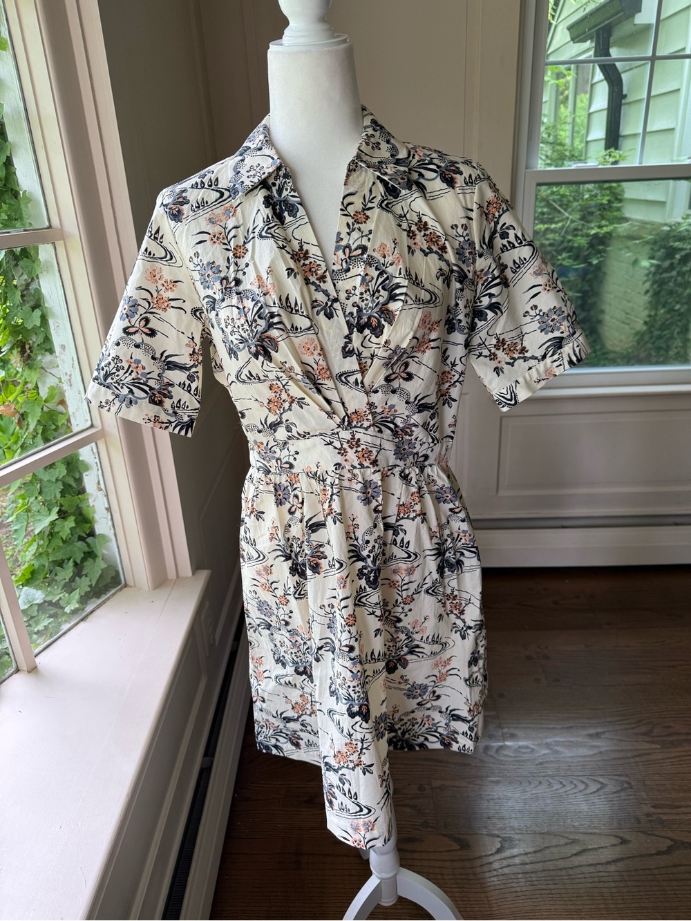 Ba&sh Filly Floral Print Cotton Dress